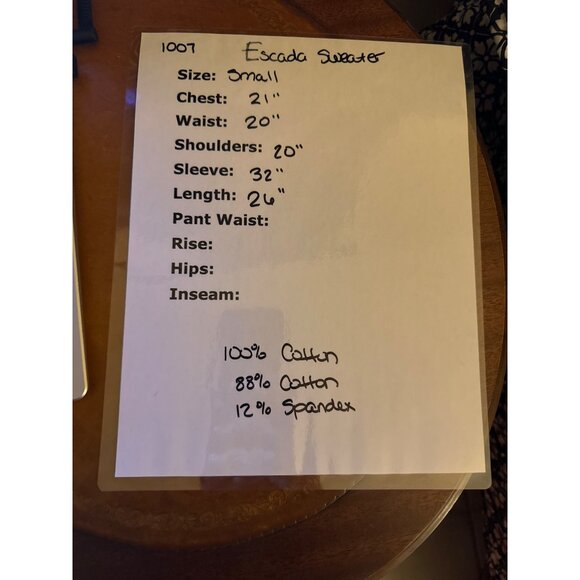 Vintage Escada sweater designer heavyweight nautical vibes gold zipper details c - Picture 13 of 13